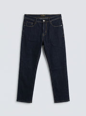 DARK NAVY RAW — Premium Straight Fit Jeans D-2