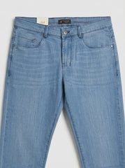 SKY BLUE STRETCH — Premium Straight Fit Jeans D-1
