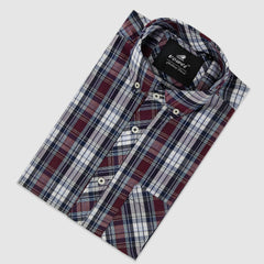 Merlot Plaid — Button Down Shirt
