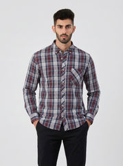 Merlot Plaid — Button Down Shirt