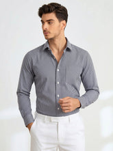 Charcoal Grid Formal Shirt