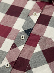 Bordeaux Plaid — Button Down Shirt