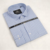 Sky Gingham Formal Shirt