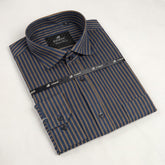 Midnight Gold Stripe Formal Shirt