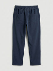 Atlantic Plain Trouser — Deep Navy