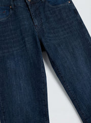INDIGO WHISKER WASH — Premium Straight Fit Jeans D-1