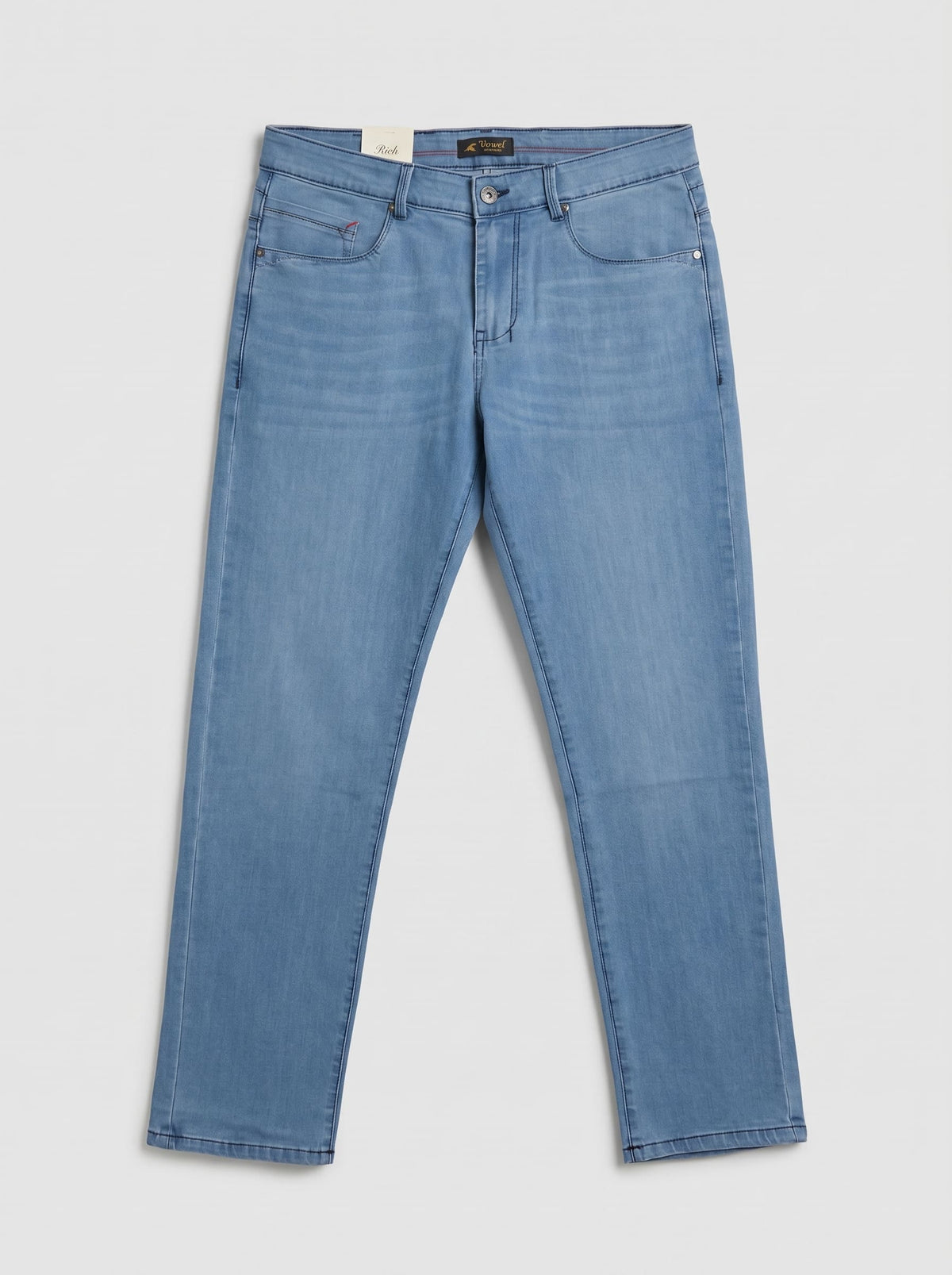 SKY BLUE STRETCH — Premium Straight Fit Jeans D-1
