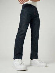 DARK CHARCOAL WASHED —Premium Straight Fit Jeans D-1