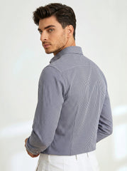 Charcoal Grid Formal Shirt