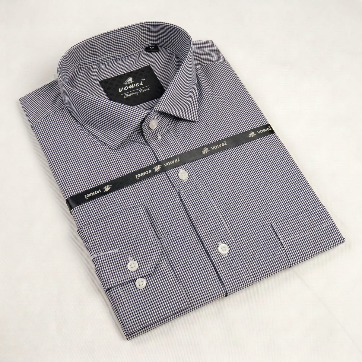 Charcoal Grid Formal Shirt