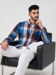 Cobalt Dusk — Button Down Shirt