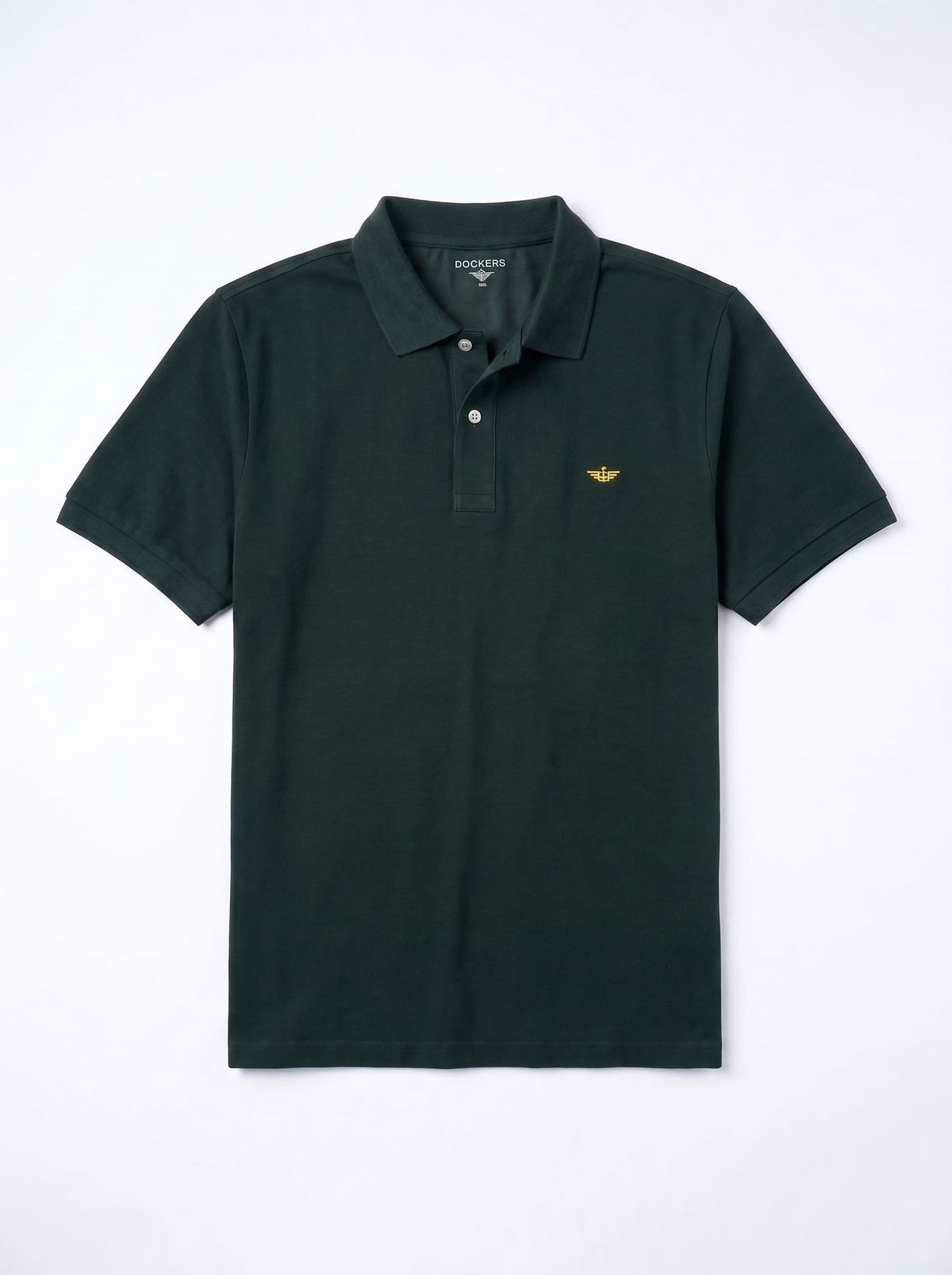 Premium Regular - Fit Pique Polo Docker's  - Bottle Green