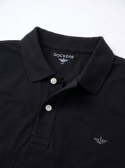Premium Regular - Fit Pique Polo Docker's  - Black